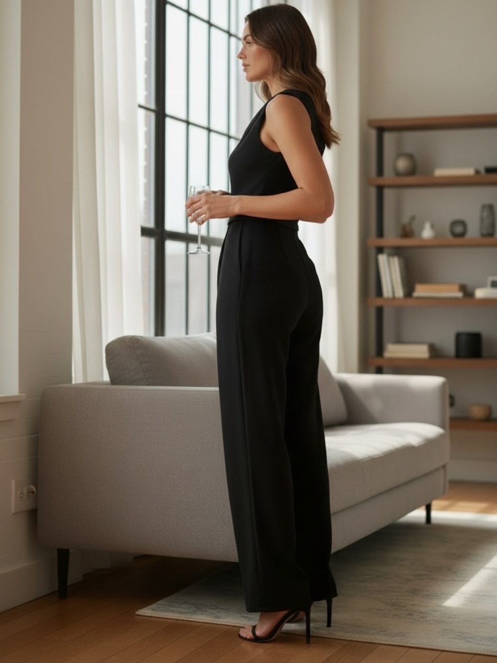 Ted Baker One Shoulder Black Jumpsuit Size 1 New With Tags $375 Retail